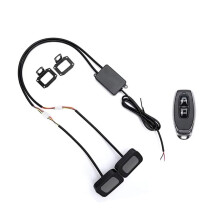 12-36V LED Devil Eye Light Dynamic Motorcycle Mirror Eye Light Waterproof for Motorbike Car HeadlightAccessories B