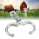 Rinder-Nasenring Medium Edelstahl - Spring 4