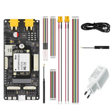 Meshtastic MeshSolar Li-Ion BMS Board NRF52480+SX1262 1-4 Cells 18-24V Solar /MPPT/USB PD3.0 Charging BLE LoRa EU Plug