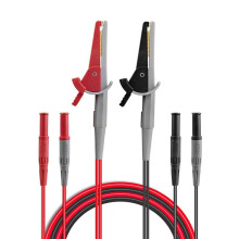 Test Lead Silicone Test Cable with Crocodile Clips 4mm Banana Plug for Battery Internal Resistance Tester