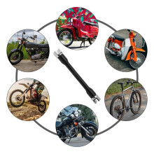 CNC Wheel Spoke Spanner, Motorcycle Repair Tool Kit 5.0-6.8mm Spoke Wrench Set for Most Motorbike Dirt Bike