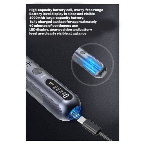 8V  Grinder 80W Electric Grinding Engraving Cordless Variable Speed Lithium Battery Power Tools USB Charger