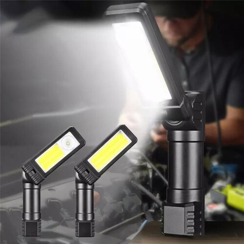 Portable Work Light 6-Mode 360-Degree Led Charging -Mounted/Magnet Base Foldable Inspection Light for Car Repair A 2