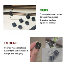 6pcs Rubber Roller Replacement for Maker/Maker 3, Mat Guide Rubbers for Repair Accessories