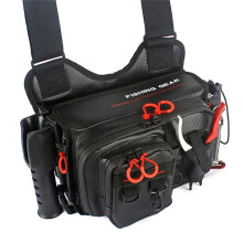 Multifunktionale, Wasserdichte KöDertasche, Fliegenfischertasche, HolzgarnelenköDertasche, Eisenplattenimitation, KöDertasche, Angeltasche