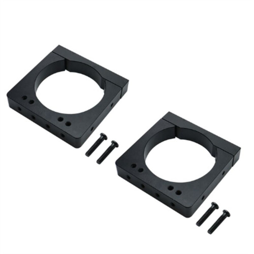 2 Pcs CNC Engraving Machine Diameter 80mm Spindle Motor Fixture Aluminum Support Mounting Base Bracket(80mm)