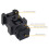 Triple Hot Shoe Mount Adapter Bracket Stand Holder for DSLR Camera for LED Video Microphone Flash Light,A 4