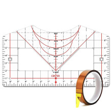 Guida al Righello per Magliette per L'Allineamento del Vinile, Righello per Magliette al Centro Dello Strumento di Misurazione Della Maglietta con