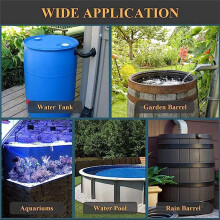 PVC Rain Bucket Faucet Kit, 3/4 Inch PVC  Valve, Bucket Bucket Water Tank Pond Bucket Faucet Kit
