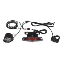 Bike Front and Ebike Rear Light Set Input 36V 48V 52V 60V with DK336 Light Horn Turning  E-Bike Light