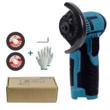 Meuleuse D'Angle Sans Brosse 12V 19500 Tr/Min Outil de Meulage Rechargeable Machine de Polissage pour Couper Ensemble de Meuleuse de Diamant