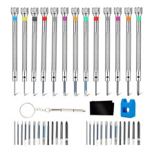13-Teiliges Uhren-Schraubendreher-Set - Juwelier-Schraubendreher-Set - mit 26 ZusäTzlichen Schraubendreher-Bits Werkzeugen für Uhrmacher