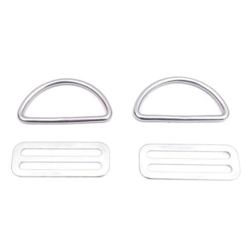 Stainless Steel Scuba Diving Belt Webbing Strap Fixed with D Ring Buckle Ring Buckle Wing BCD Accessories