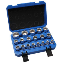 19-Delige 12-Hoekige Dopsleutelset Reparatiegereedschap 8-32 Mm