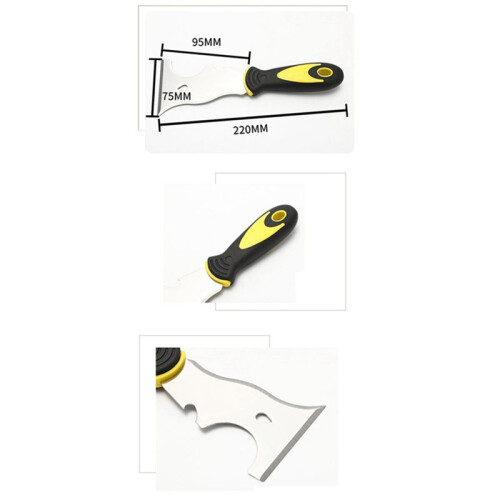 Paint Scraper 10 in 1 Multi-Use Painters Tool, Paint Scraper Tool For Wood,Scraper with Hammer End, Spackle Tool 2