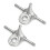1 Pair Roller Skate Triangle Trucks,Roller Skate Plate Replacement Double Action Trucks Roller Skating Accessories 1
