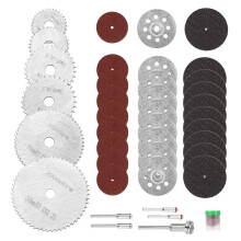 41 Szt. Zestaw Kół TnąCych Obrotowe KołA TnąCe Zestaw NarzęDzi dla Rrotary Tool Akcesoria do żYwicy Metal Wood Stone