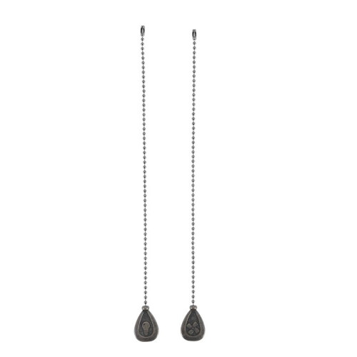 2Pcs Bronze Ceiling Fan Pull Chain Set, Decorative Fan Pull Chain Pendant Extension, Lighting & Fan Beaded  Fan Pull