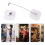 Refrigerator Lock,  Fridge Lock with Key for Adults, Lock for a Fridge, Cabinet Door(White 2Pack) 4