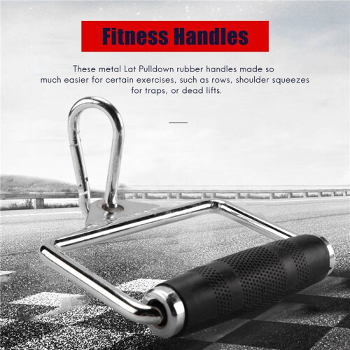 Pulldown Cable Machine Handles, Heavy Duty Triceps Biceps Press Down Cable Handle for Pulley Workouts Home Gym 2