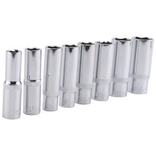 Nieuwe Professionele 8-Delige 3/8-Inch Diepe Dopsleutelset, Metrisch, 10 Mm-19 mm