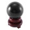 80MM Natural Black Sphere Large Crystal  Healing Stone with Base 1