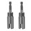 2 Pack Deep Power Wing Nut Driver, Slot Wing Nuts Drill Bit Socket, Wrenches Tools Set for Panel Nuts Screws Eye C Hook Bolt, 1/4 Inch Hex Shank 1