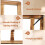 Foldable Recipe Book Stand,Wooden Frame Reading Bookshelf,Tablet Pc Support Stand 4