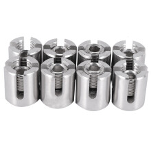 8 Pcs Stainless Steel Wire Rope Green Wall Trellis Fitting  Clip 3mm Wire