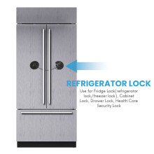 Refrigerator Strong Adhesive 3-Digit Password Lock for Cabinet File Drawer Window Child Safety