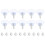 10 Pcs Rubber Strong Suction Cup Replacements for Glass Table Tops with M6 Screw 1