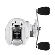 SAMOLLA Baitcasting Casting Fishing Reel Saltwater Long Shot Ultralight 6+1BB Drag Clciker 7.2:1 Alta Velocidade Mão Direita