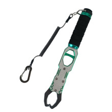 Set di Accessori per Pinze da Pesca In Lega di Alluminio, Bilancia A Molla, Rotazione A 360, Strumento di Presa Regolabile, Argento per Acqua di Mare