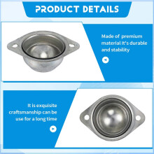 12 Pieces CY-15A Transfers Universal Rotation Conveyor Wheel Caster Roller 5/8 inch Bearings