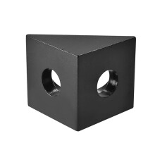 90 Degree Angle Bracket Connector for CNC & 3D Printer DIY V-Slot Black Corner for 2020 Aluminum Profile 8Pcs
