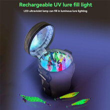 Lampe de Remplissage UV pour Leurre de Calmar, Accumulateur LED pour Accessoires de Pêche en Mer, Chargeur de Lumière pour Calmar, Fournitures de