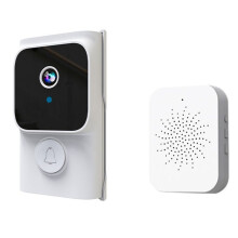 Tuya APP Free Cloud Storage WiFi Doorbell Low Consumption Visual Door Peephole Video Eye Night PIR Security Doorviewer,B