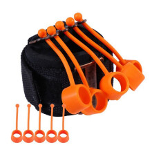 Trainingsgerät Zur Fingerbeugung und -Streckung, Musikinstrument, Fingerkrafttrainer, Silikon-Handgriff, Orange (75 Lbs)