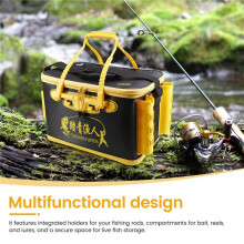Multifunctional Fishing Bucket EVA, Bait Reel Lure, Live Fish Storage, Waterproof Tackle Box for Fishing Accessories C