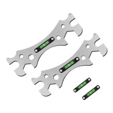 Multifunctional Bathroom Wrench Bend Angle Leveling Wrench Shower Faucet Installation Ruler Distance Measuring Tool