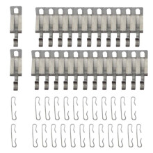 Roof DeIcing Heat Cable Clips, 50Pcs Heat Cable Roof Clips and Spacers Kit Roof Clips Kit,Outdoor Cable Clips