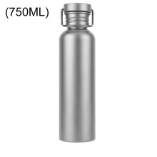 Titanium Water Bottle 750ml - Ultralight, Leak-Proof, Reusable Sport Bottle for Cycling, Hiking, Camping