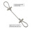 20PCS for 2/3mm Adjustable Wire Rope Clip Double Hole Cable Clamp Thread Locker Clamps Screw Fixing Hardware Accessories 5