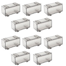 10Pcs Clear Acrylic Display Case for Car Mold, Wheels Car Model Display Case Scale Wheel Display Case B