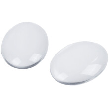 10 ST Oval Kristall Transparent Cabochon Kupoldekor Av Klart Glas 30X40 Mm