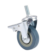Heavy Duty 75mm Swivel Castor with Brake Trolley Casters wheels for Furniture, Set of 4