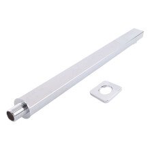 Braccio A Parete Braccio Quadrato Braccio Doccia Con Soffione A Pioggia Da 40 Cm Per Doccia A Pioggia Soffione Doccia Cromato