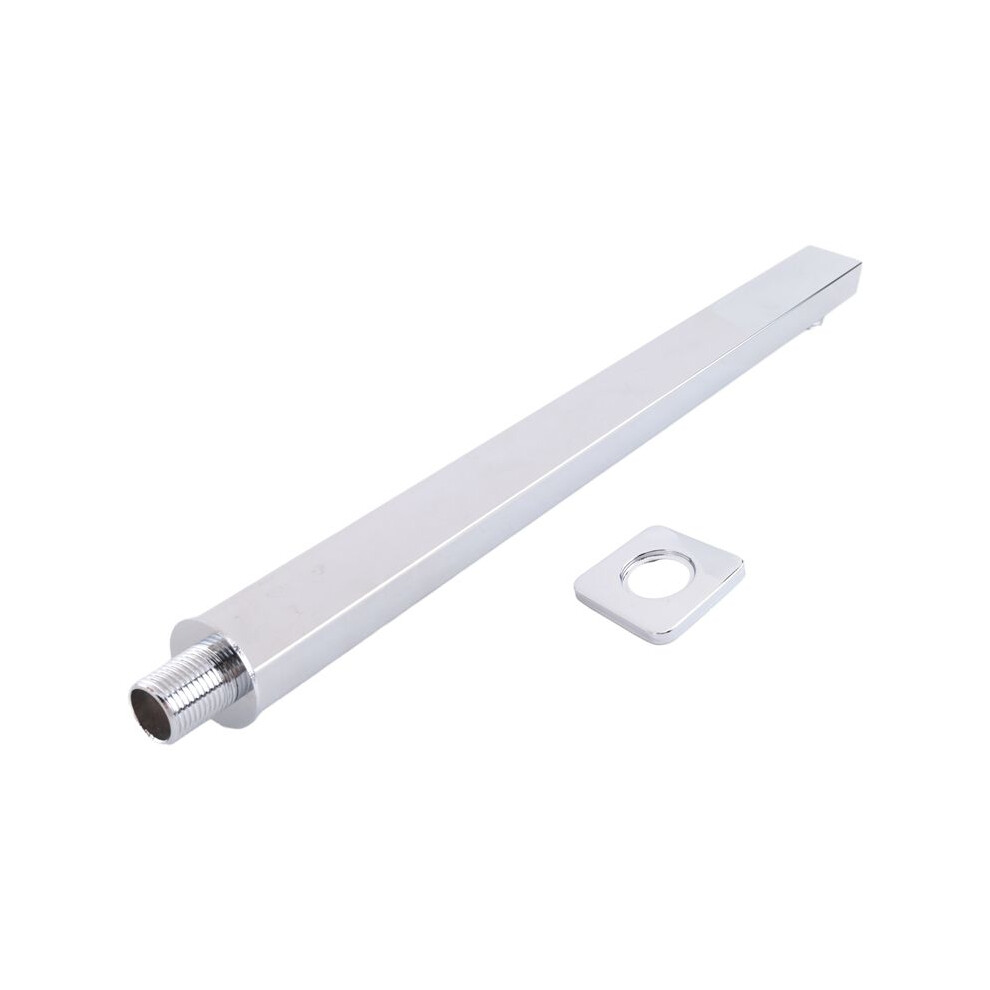 40 Cm Square Shower Arm Extension Arm Wall Mount For Rain Shower Shower Rod Rainfall Shower Arm Chrome 6033706955484
