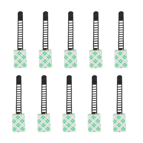 20Pcs Black Sticky Adjustable Wire Ties Cable Clips Clamp Plastic Self Adhesive Cable Ties Fix Holder Clips 1