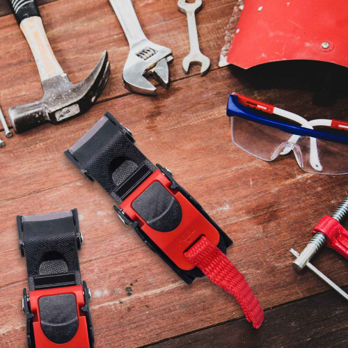 3x Plastic Motorcycle Helmet Speed Clip Chin Strap Quick Release Pull Buckle New Black+Red 1